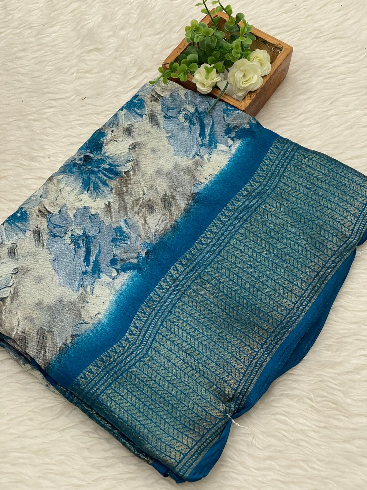 Crushed Dola Sarees
