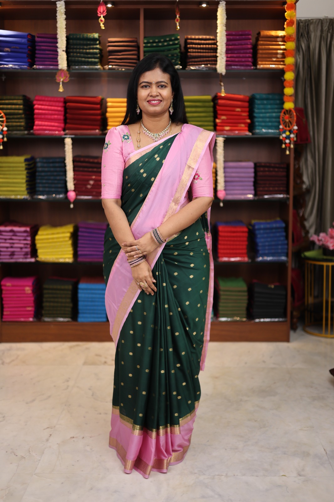 Premium Mysore Crepe Silk Sarees