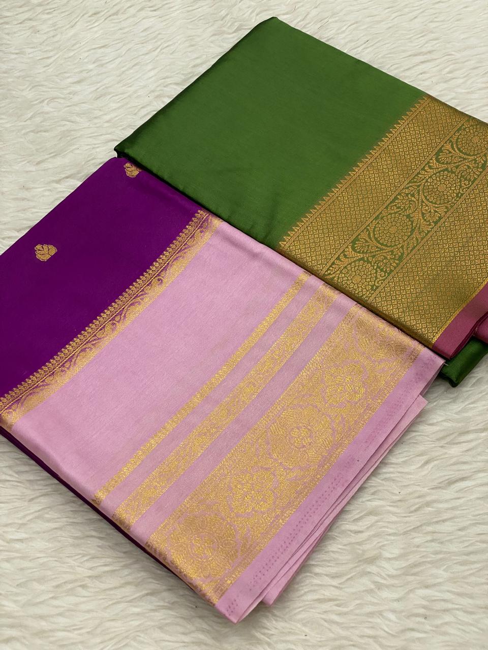 Georgette Kanchi Soft Silk Combo Sarees