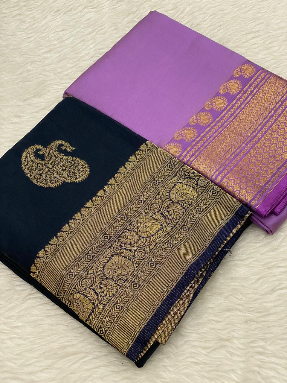 Georgette Kanchi Soft Silk Combo Sarees