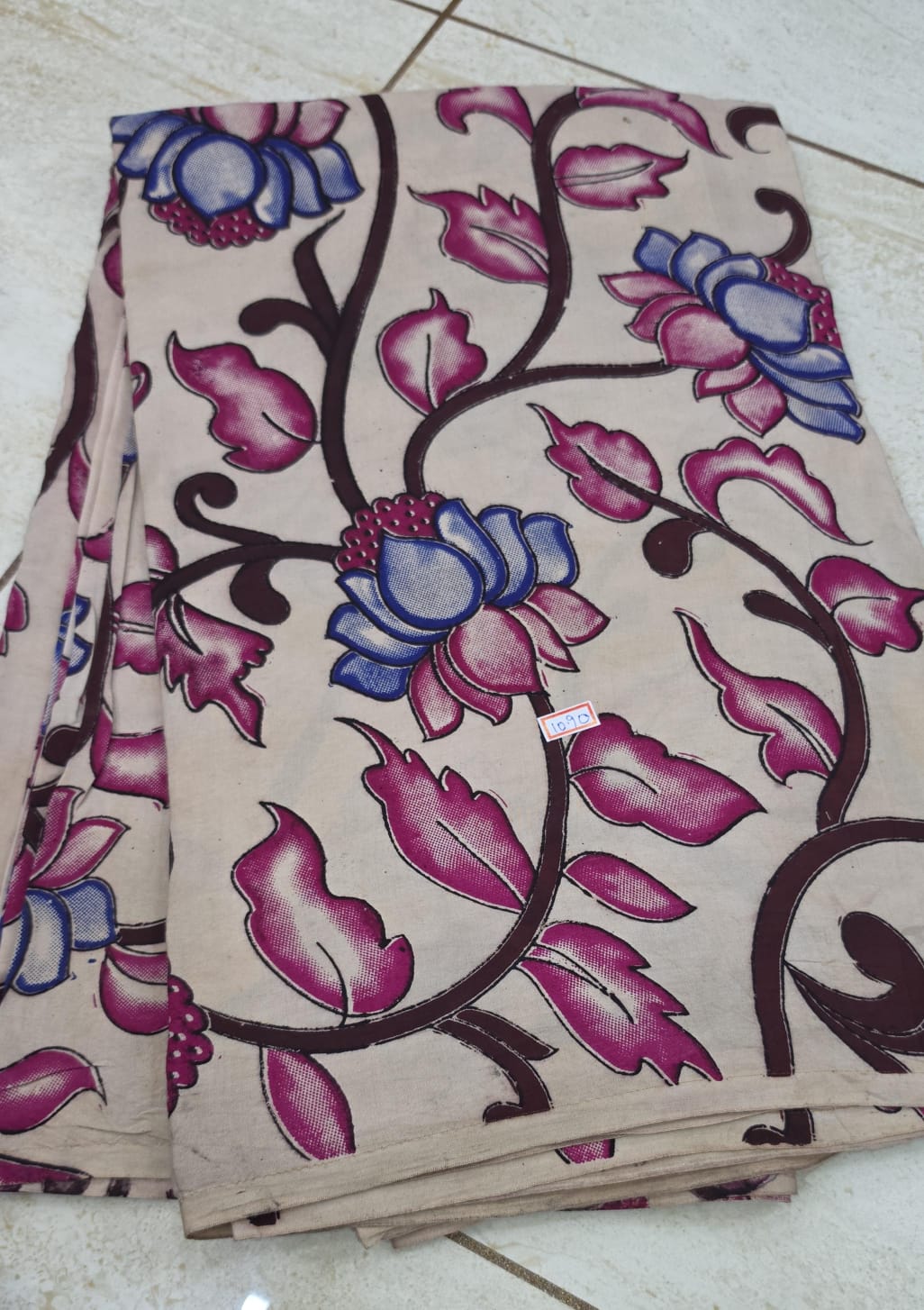 Chennuri Silk Kalamkari Printed 1 mtr cut blouse