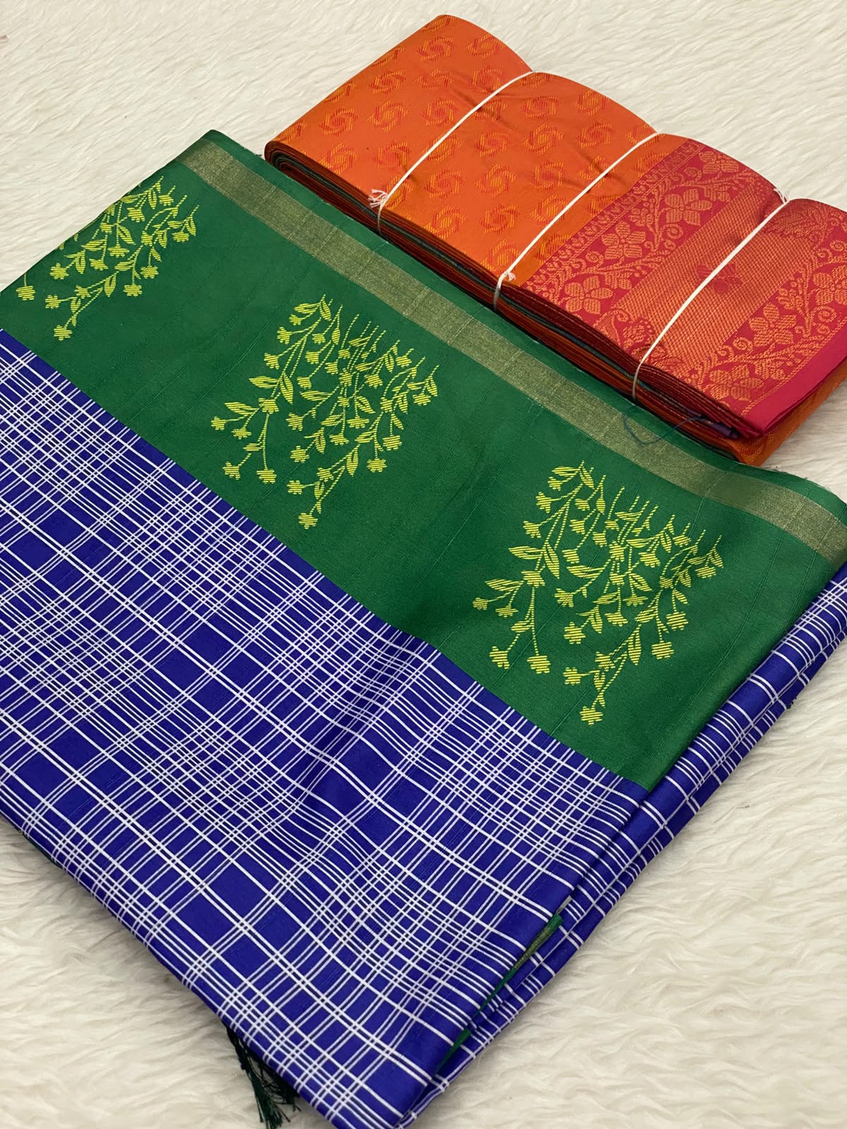 999-Jute Silk Embose Saree