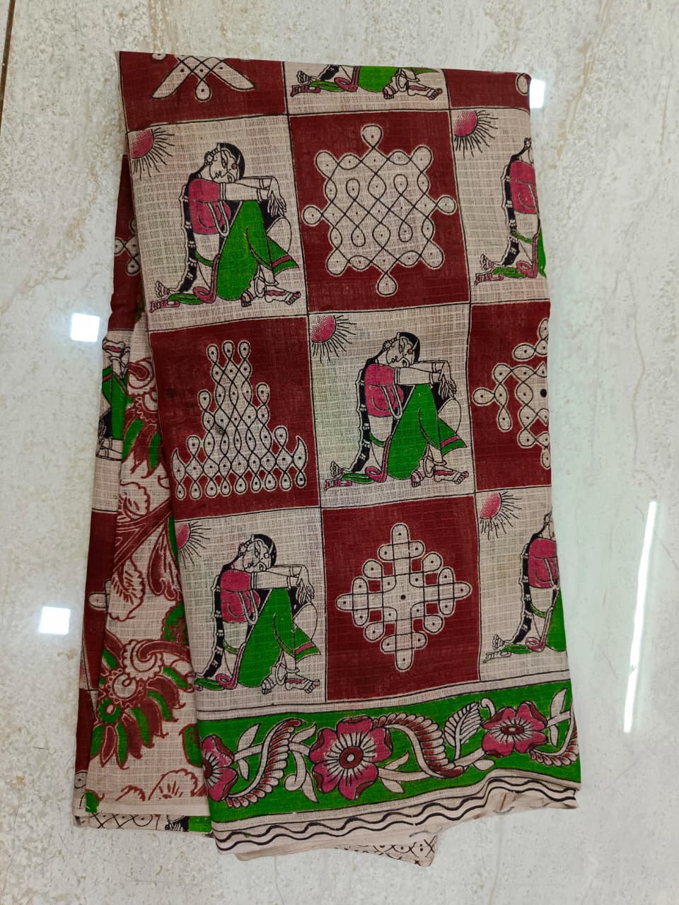 Kota net Kalamkari sarees