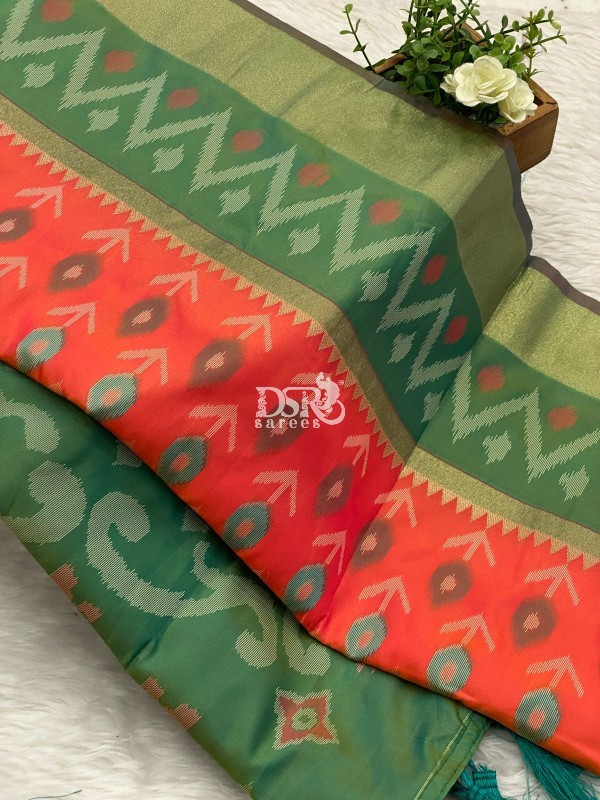 Semi Pochampally Silk Saree