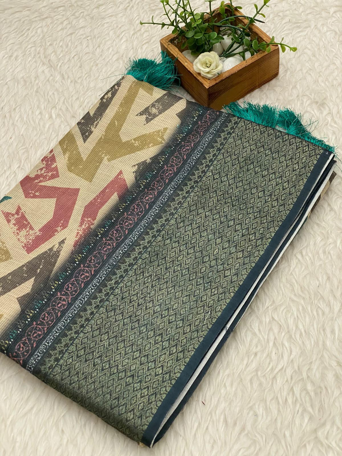 Kota Net Digital Print Saree