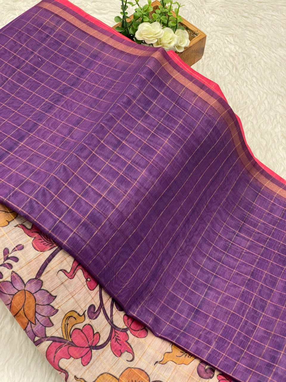 Tussar Linen Cotton Sarees