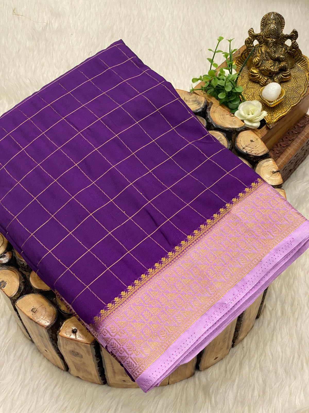 Mysore Crepe Checks