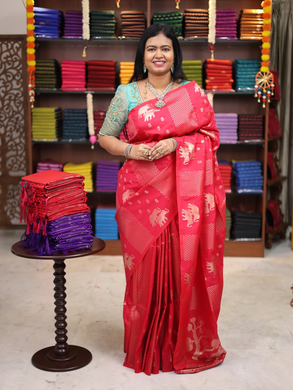 Semi Mashru Silk Sarees
