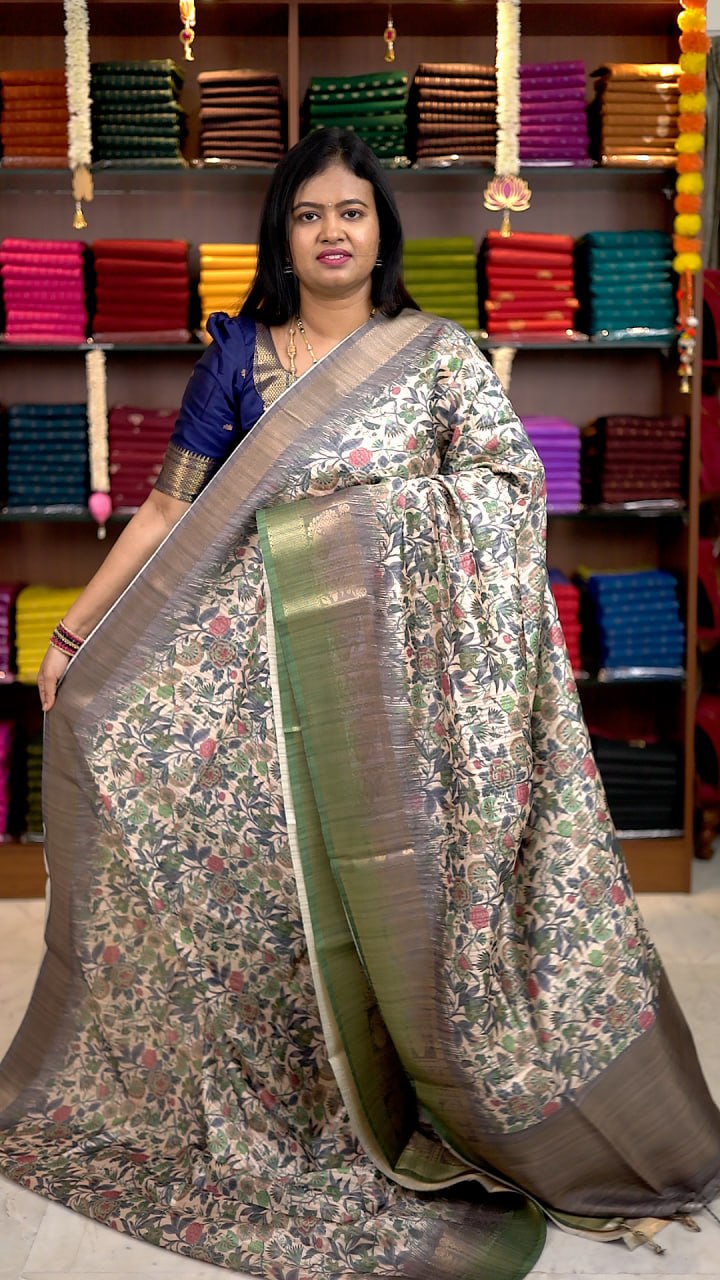 Semi Chapa tussar Sarees