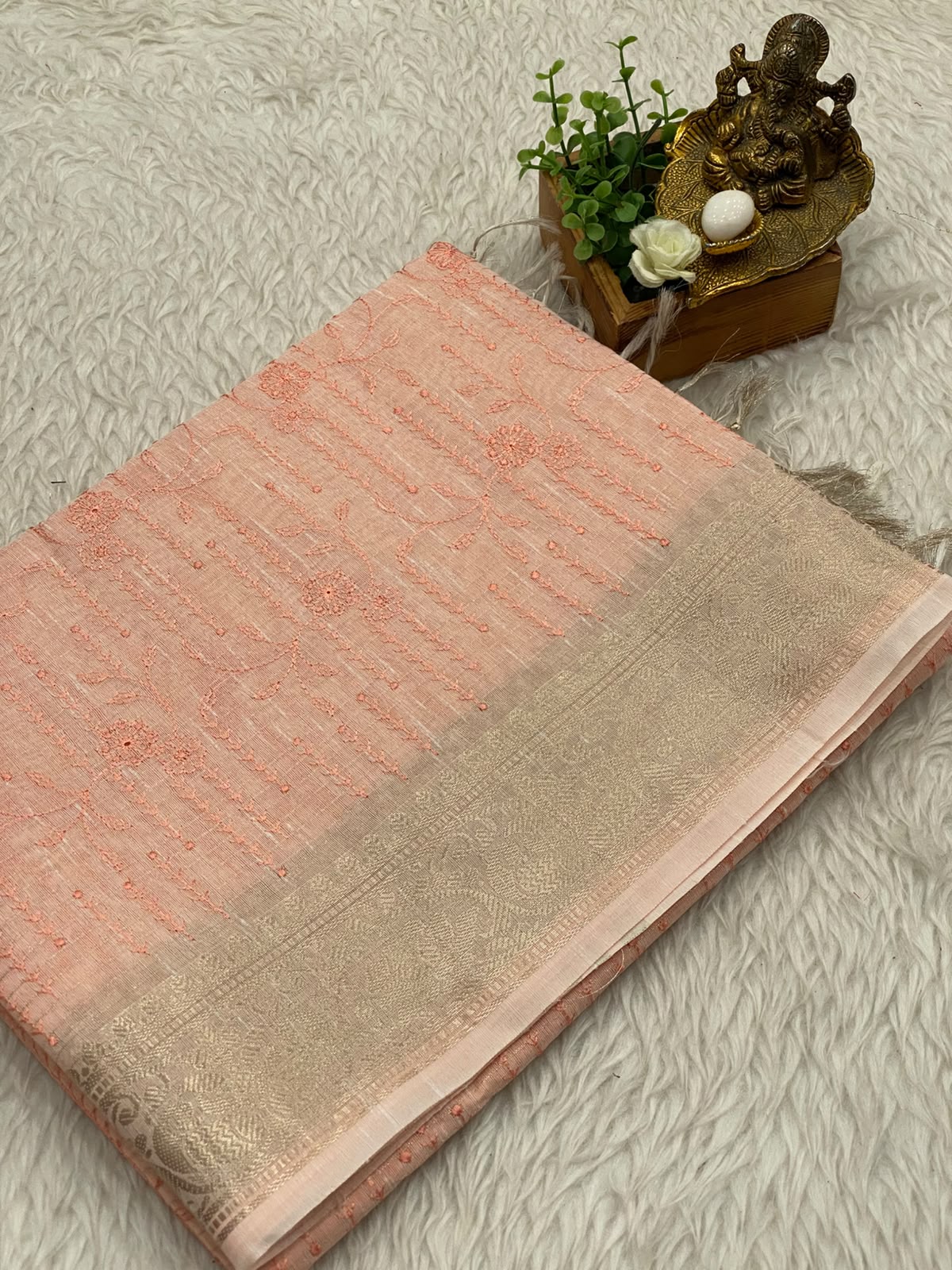 Kota Net Embroidery  Saree