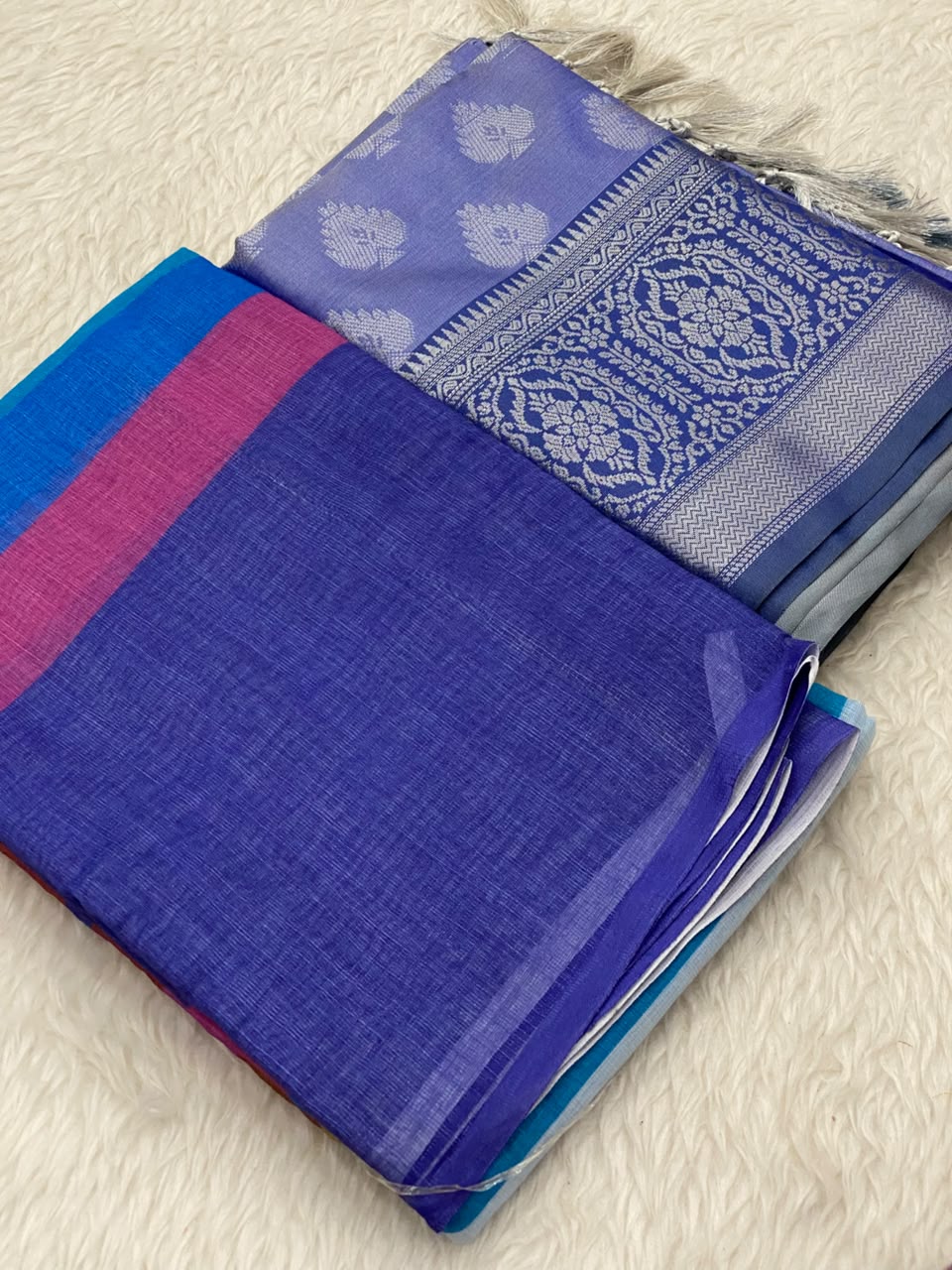 999 - Linen Kanchi Tissue Combo Saree