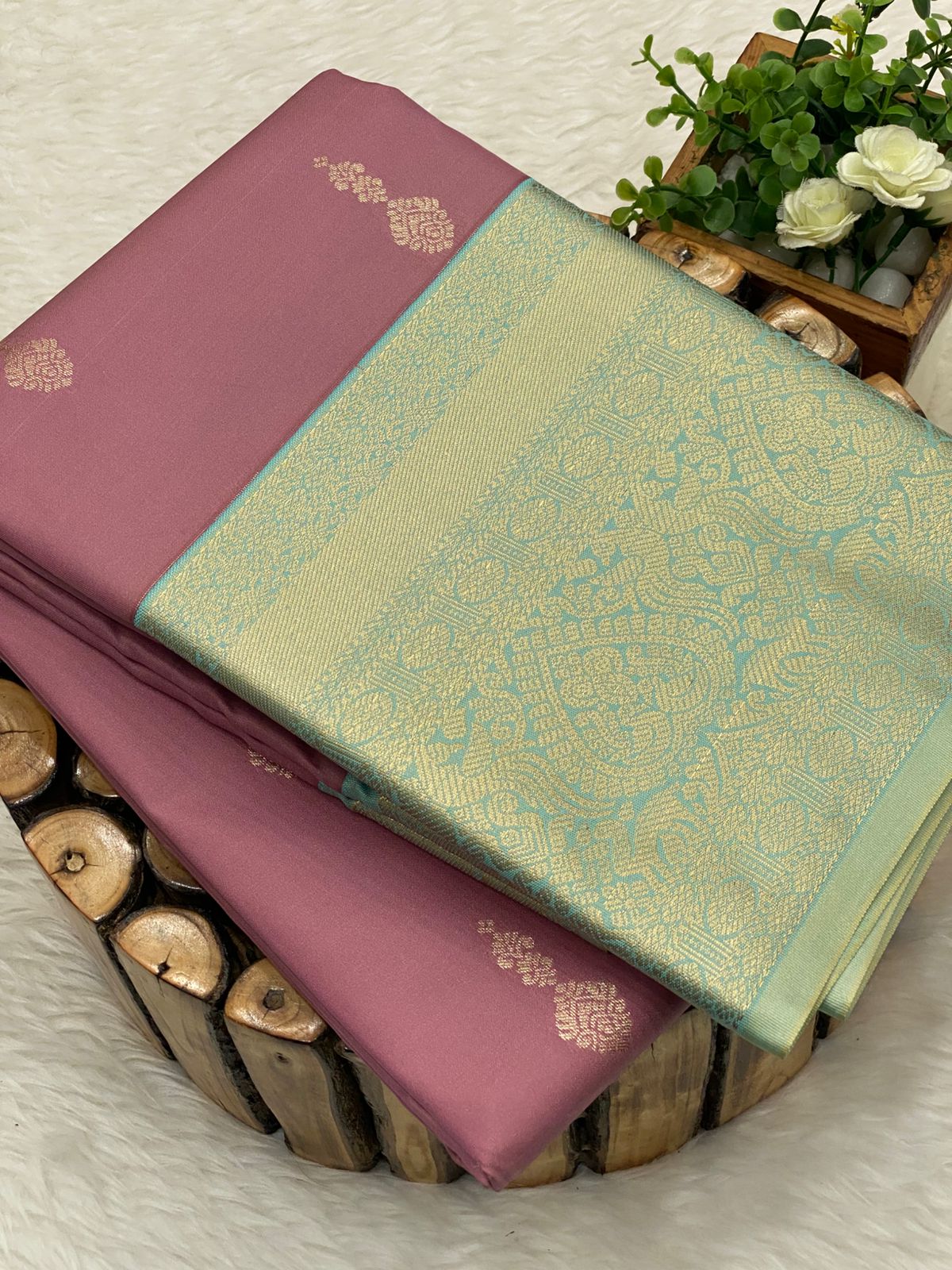 Premium Kanchi Korvai Border Saree