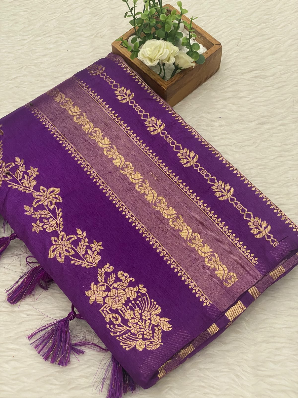 Viscose Crepe Silk Sarees