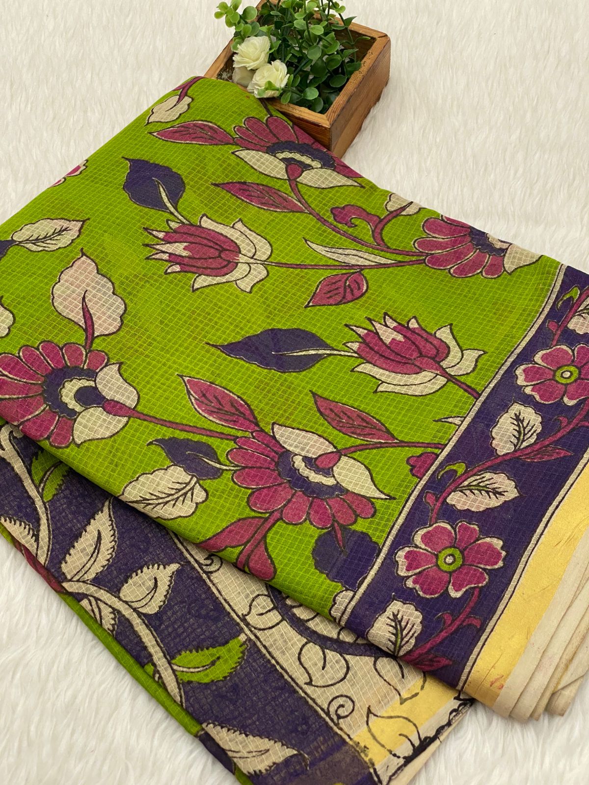 Kota Cotton Sarees with Zari