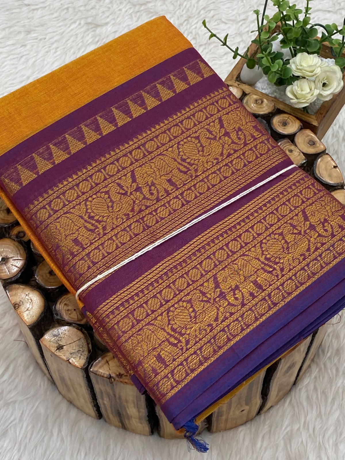Chettinadu Cotton Saree W/B-Vol3
