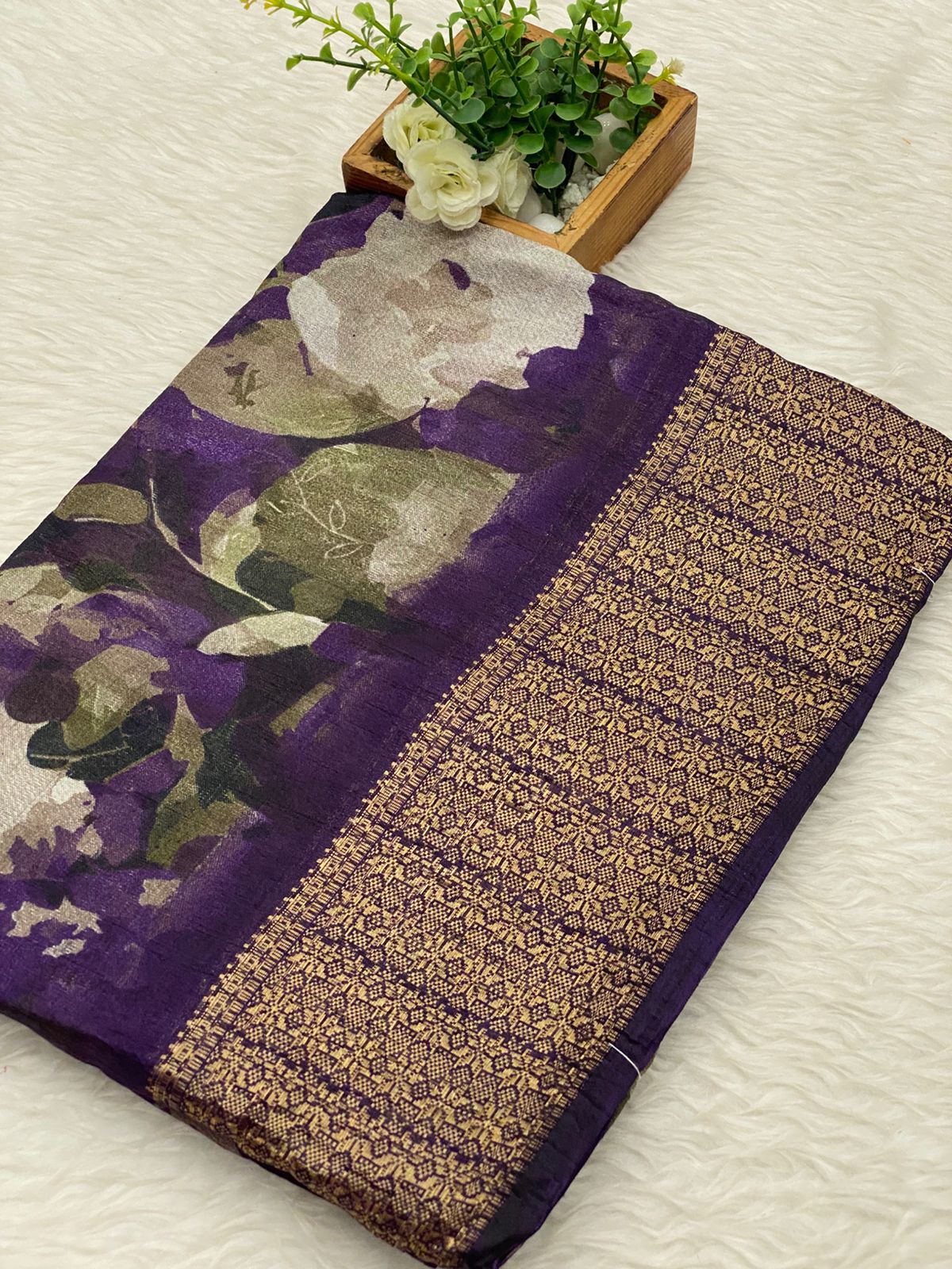 Crushed Dola Sarees