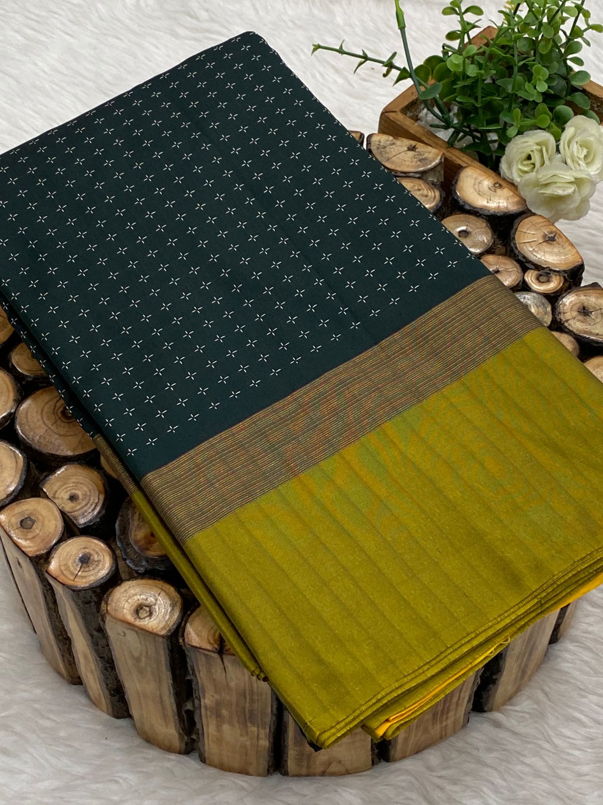 Arani Pooja Dots Saree
