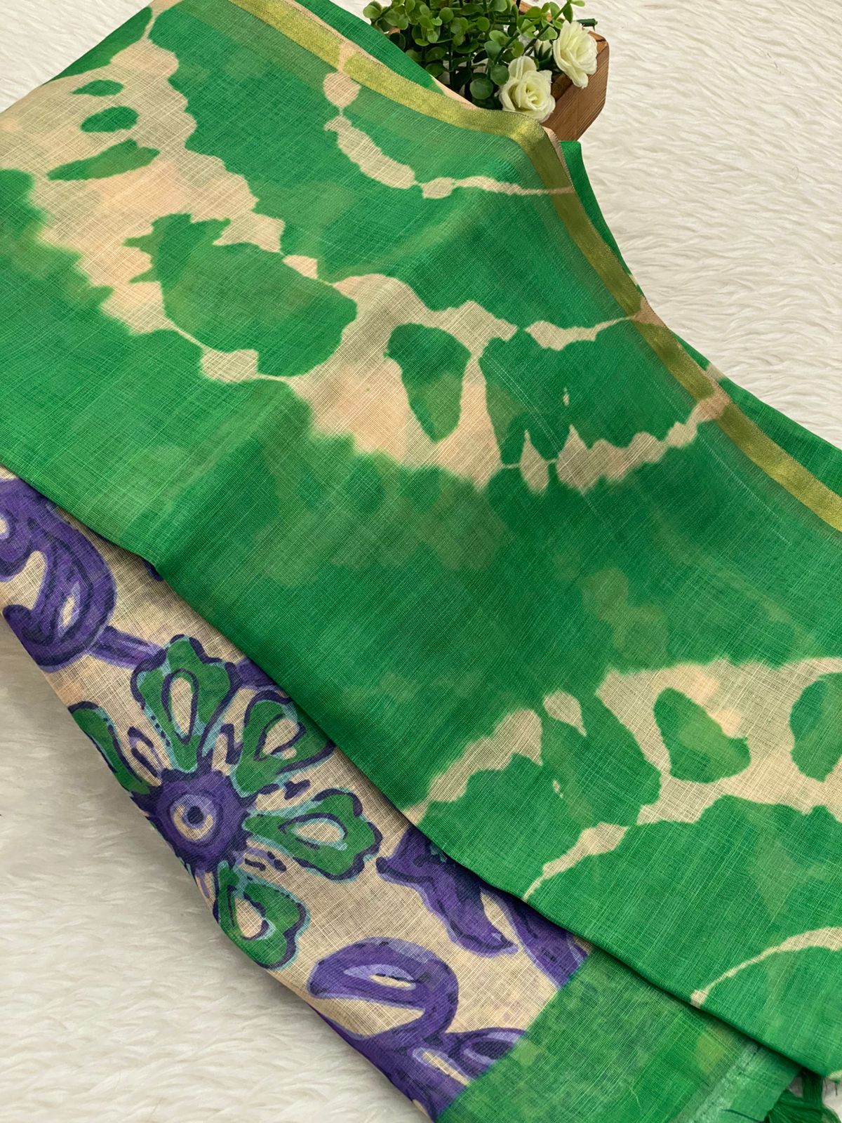 Linen khadhi cotton Sarees