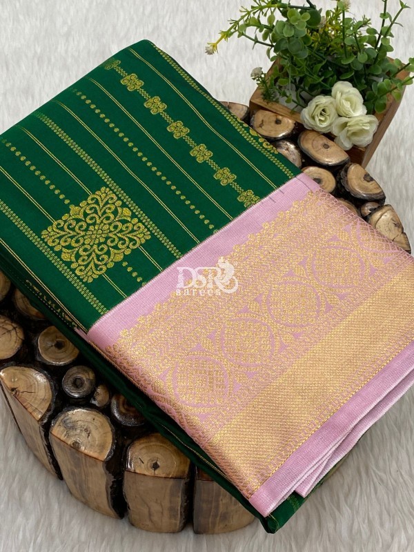 Premium Kanchi Korvai Border Saree