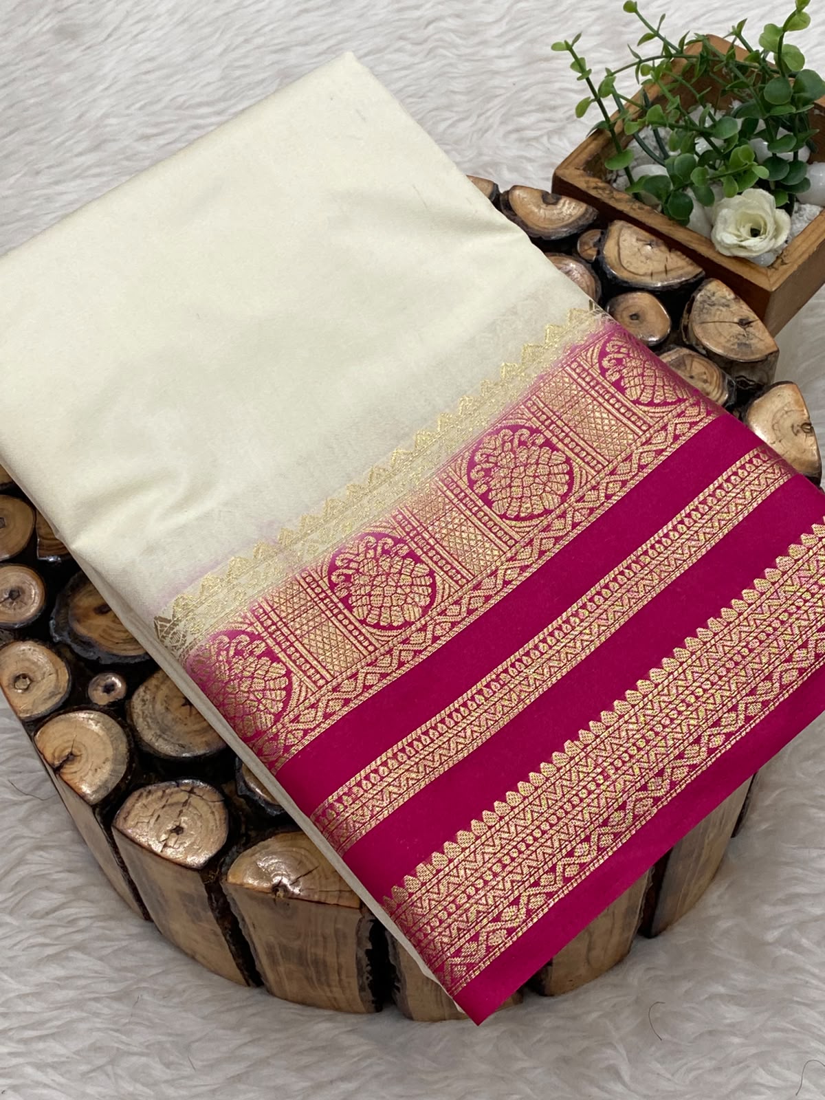 Semi Mysore Silk Saree