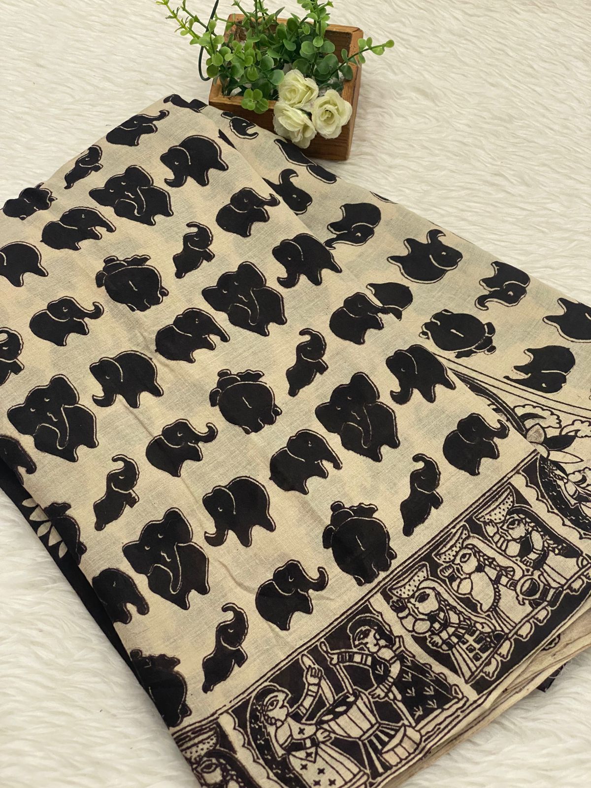 60s Count Premium Kalamkari Cotton Saree