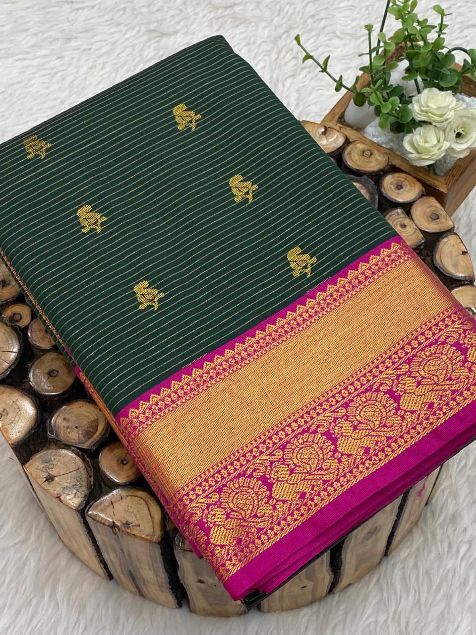 Vairaooshi Chinna Border Sarees
