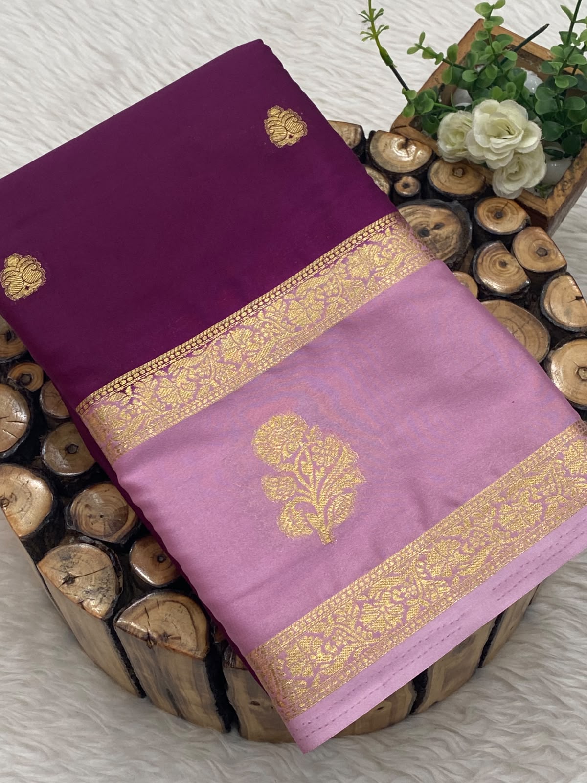Premium Mysore Crepe Silk Sarees