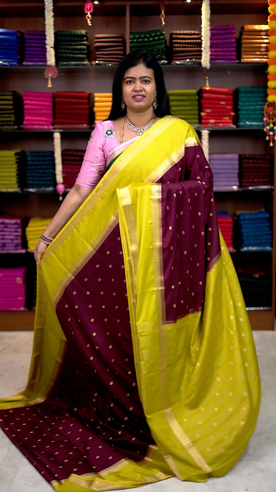 Premium Mysore Crepe Silk Sarees