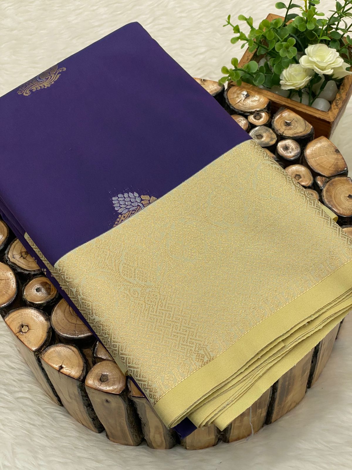 Premium Kanchi Korvai Border Saree