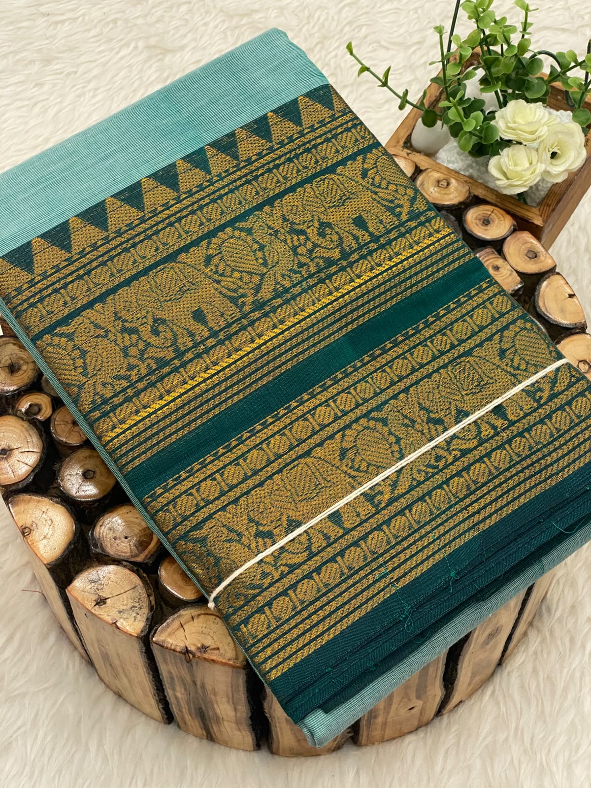 Chettinadu Cotton Saree W/B-Vol3