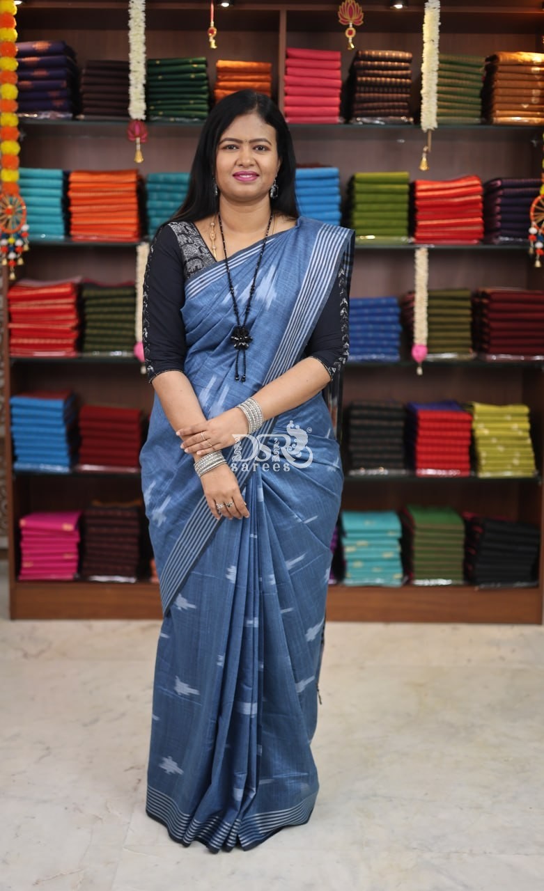 Art Linen Ikkat Sarees -VOL1