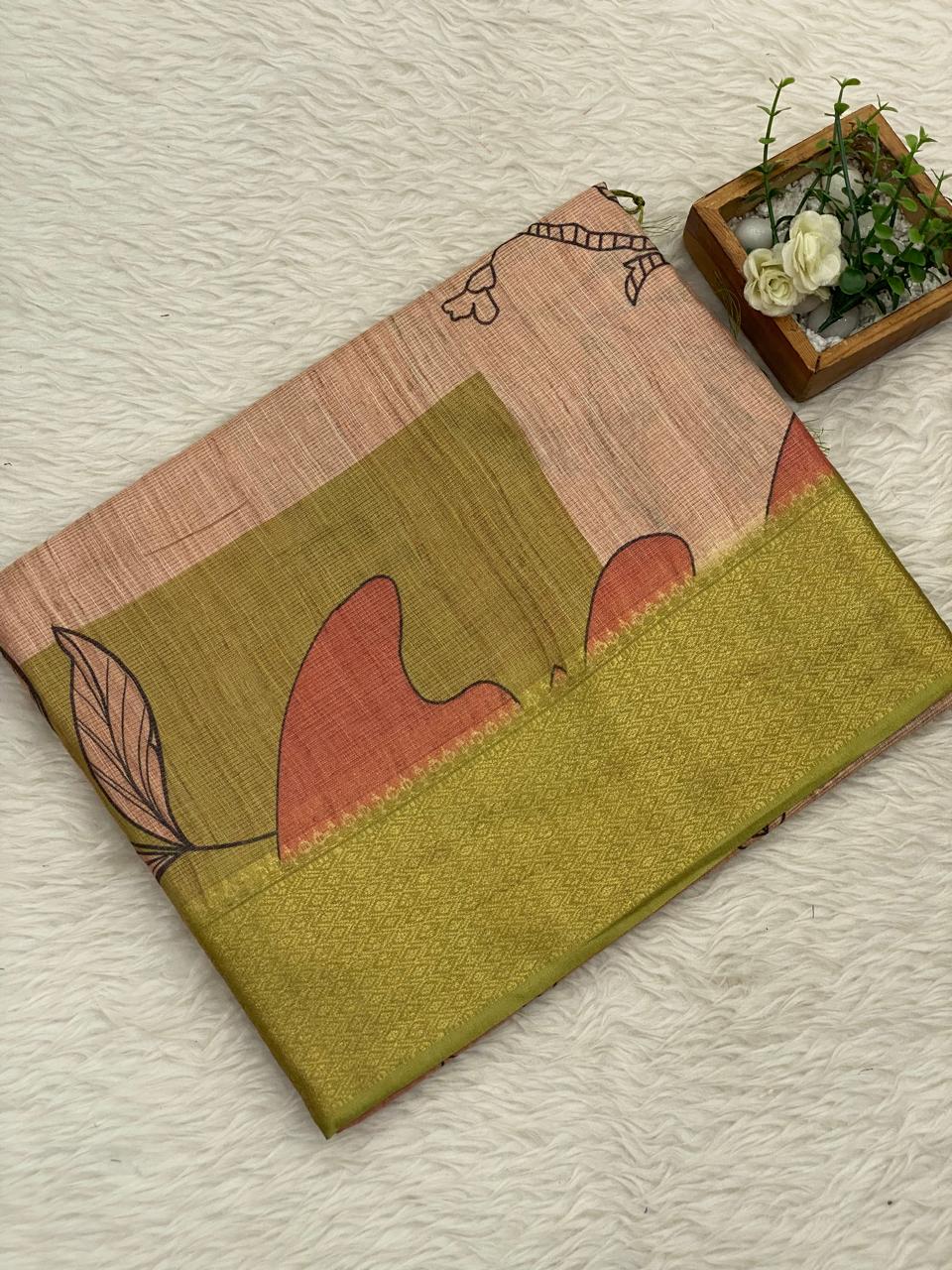 Kota Net Digital Print Saree