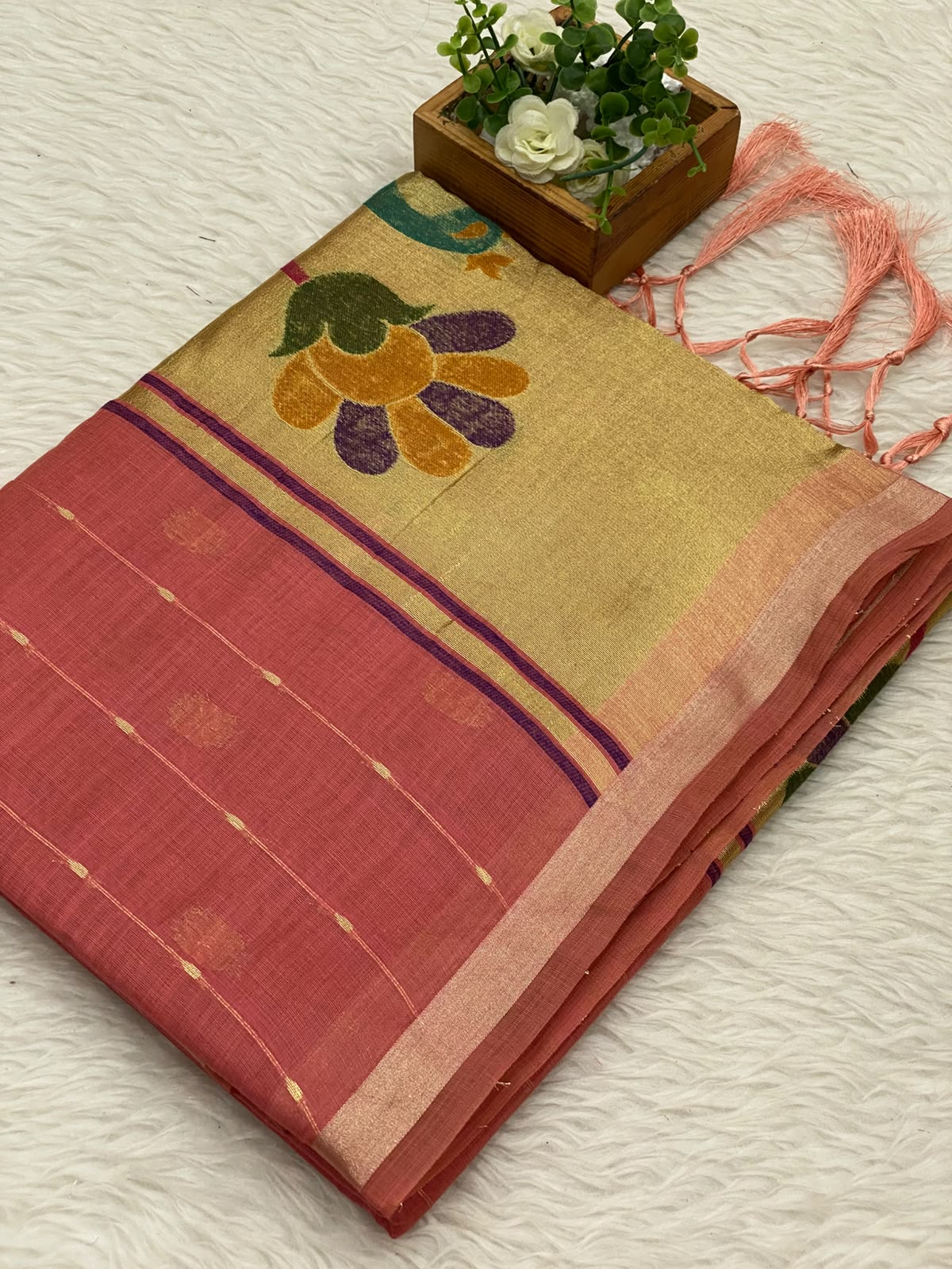 Jamdani Muslin Cotton Saree