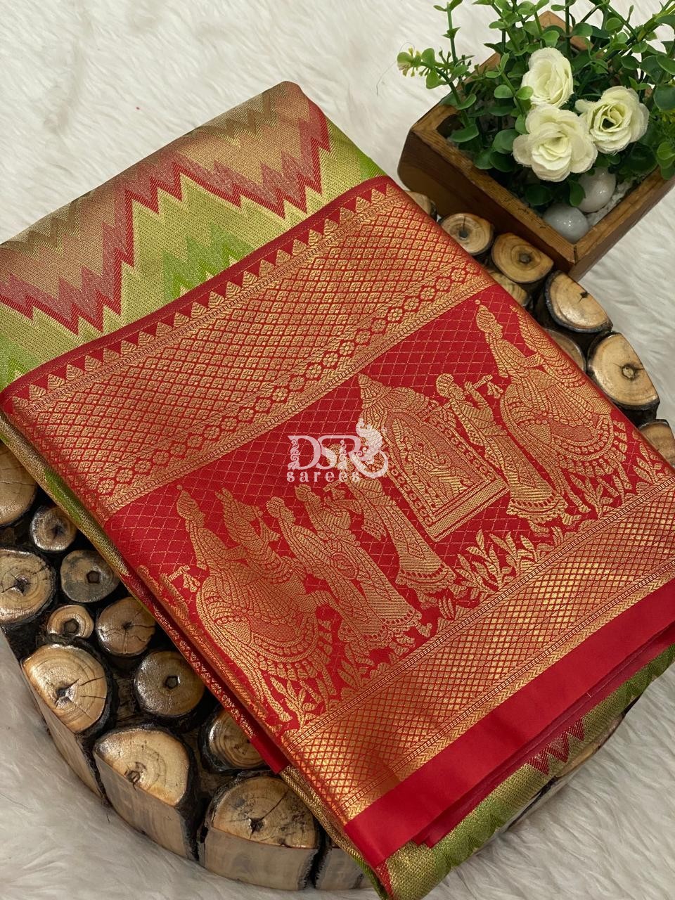 Tissue Bridal Saree