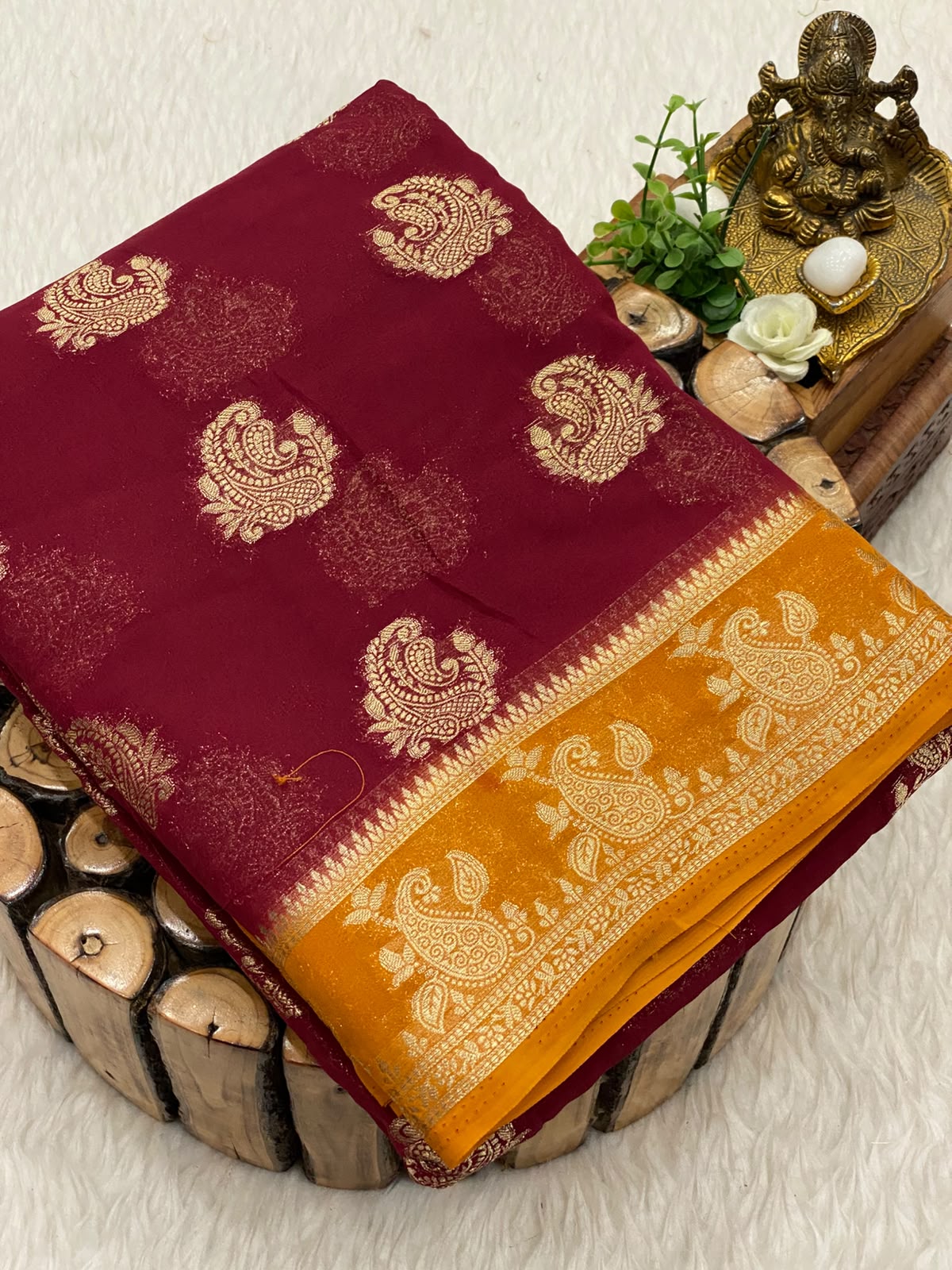 Premium Mysore Crepe Silk Saree