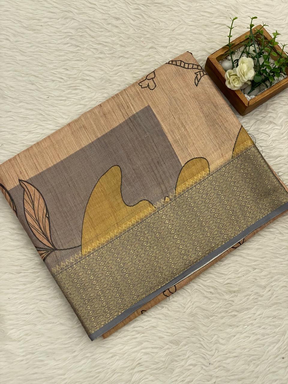 Kota Net Digital Print Saree