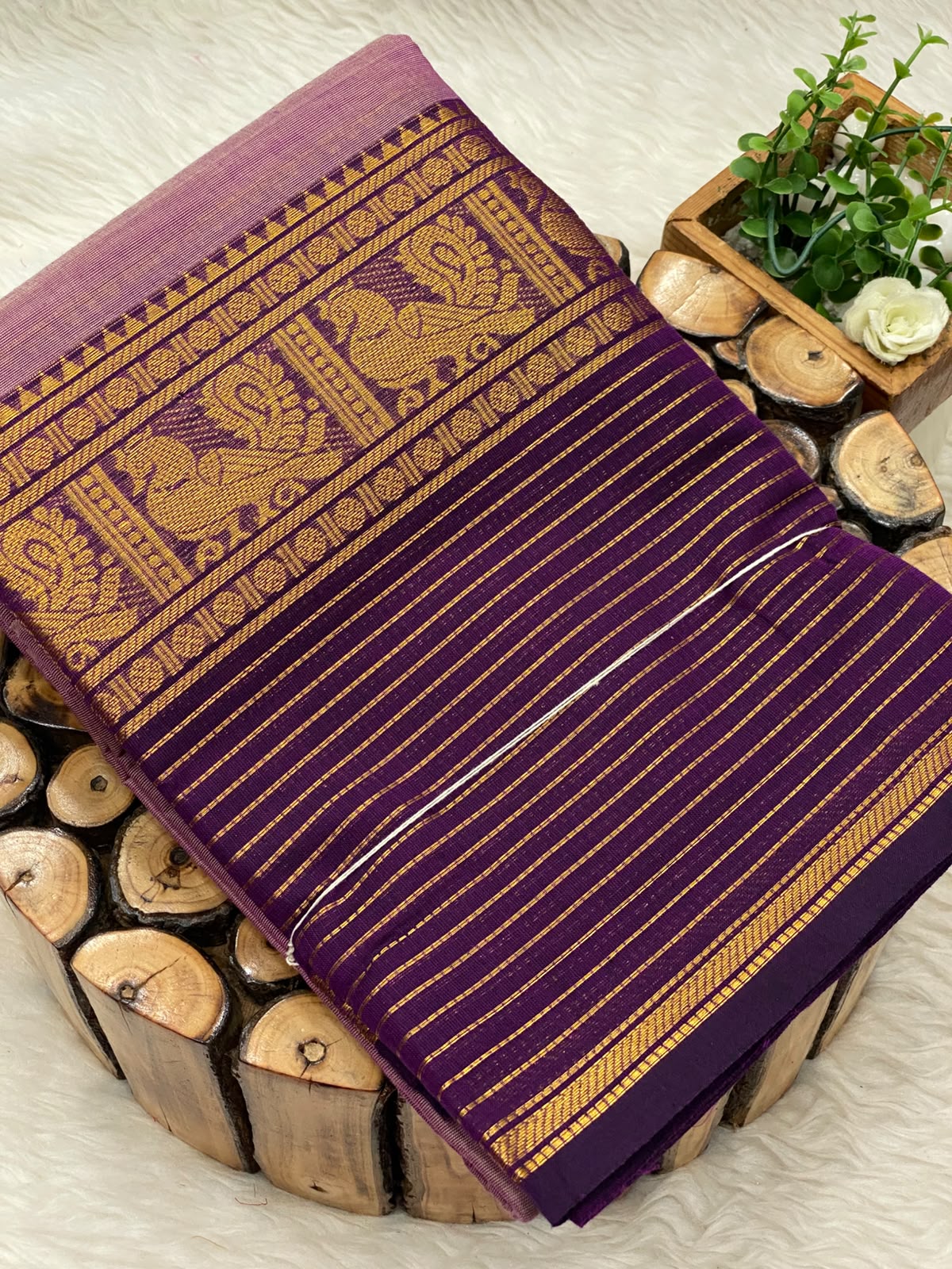 Chettinadu Cotton Sarees W/B