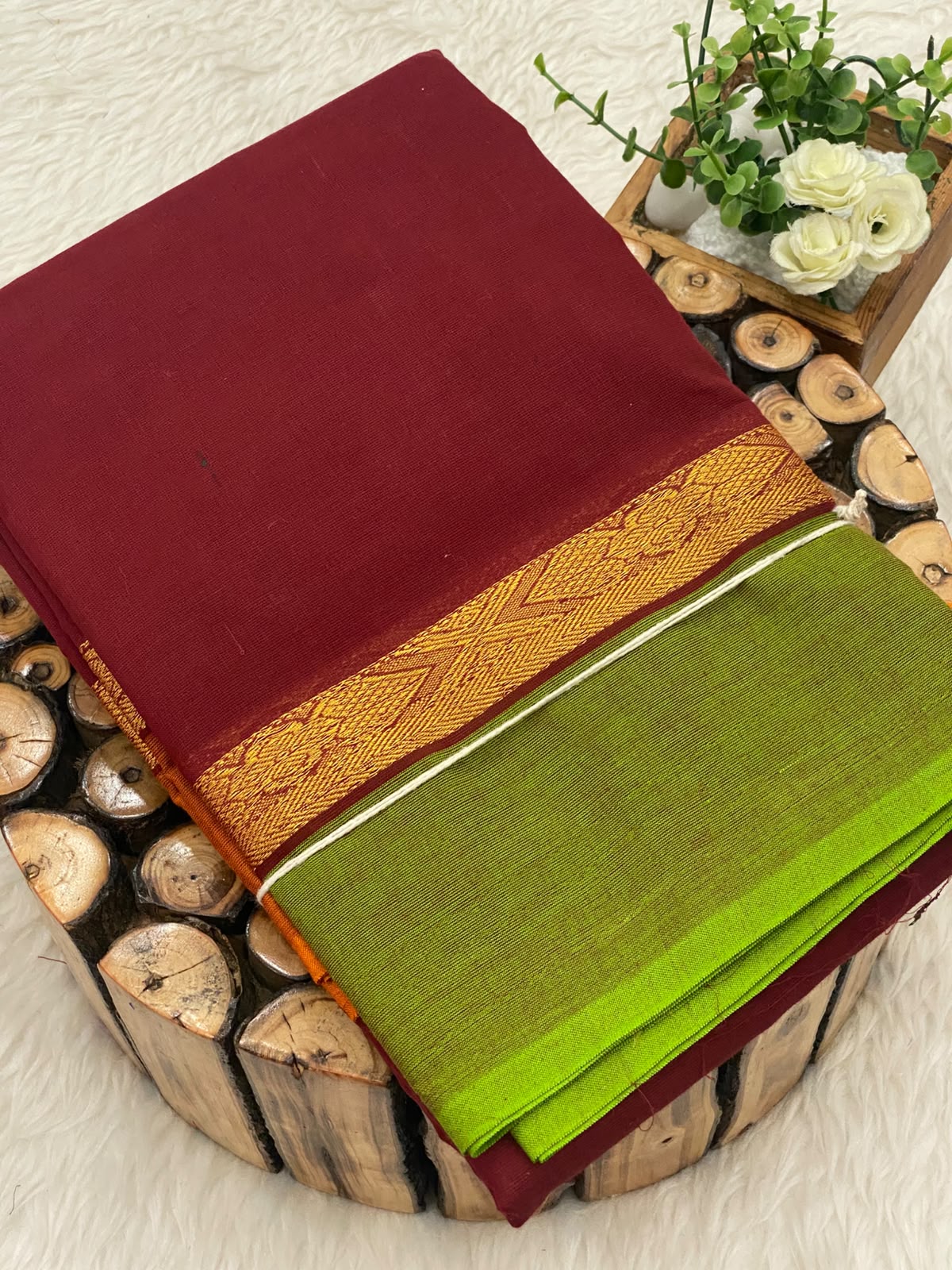 Chettinadu Cotton Saree W/B-Vol3