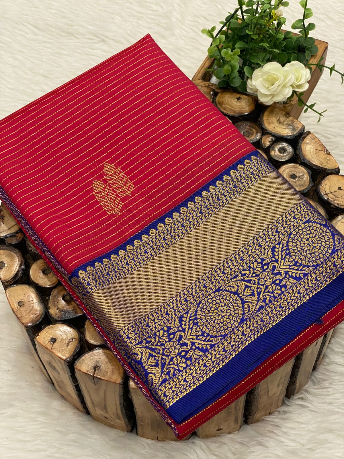 Premium Kanchi Korvai Border Saree