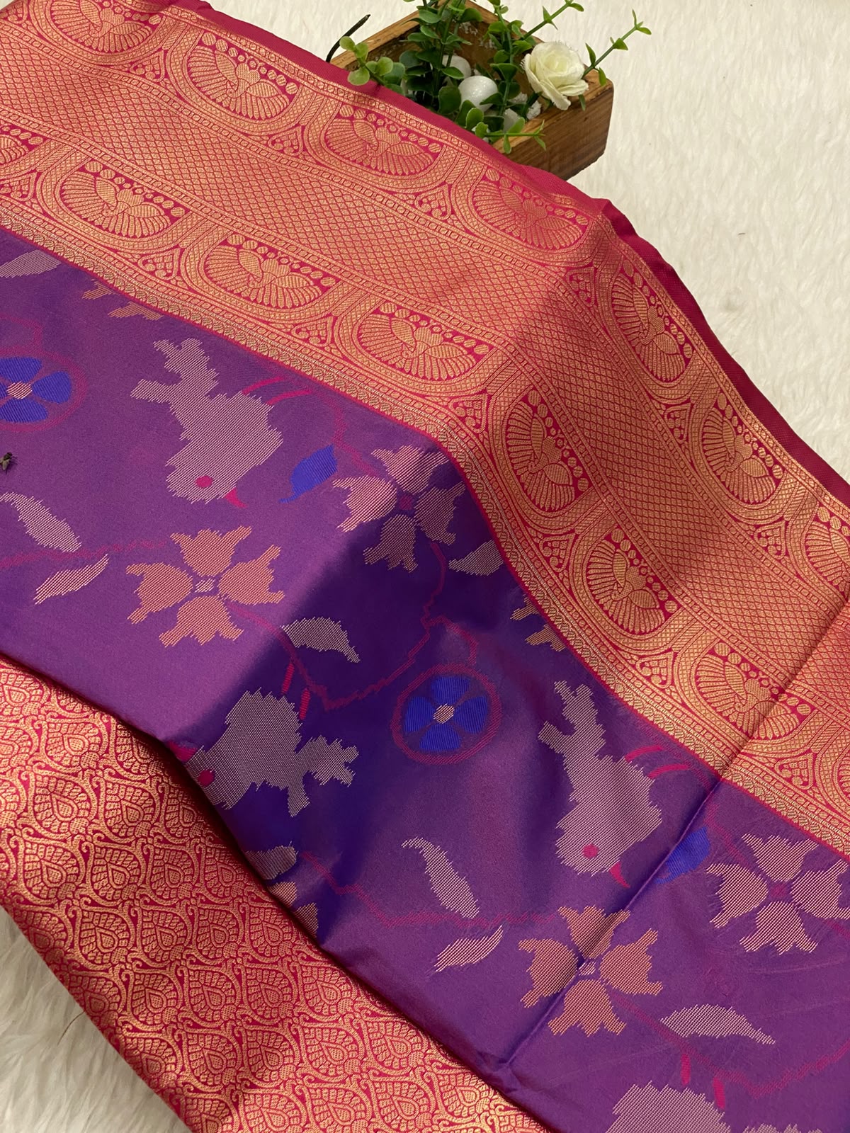 Patola slub silk sarees