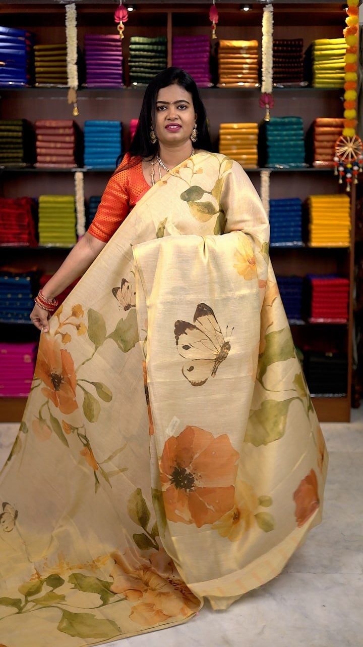 Tissue Digital Print Saree