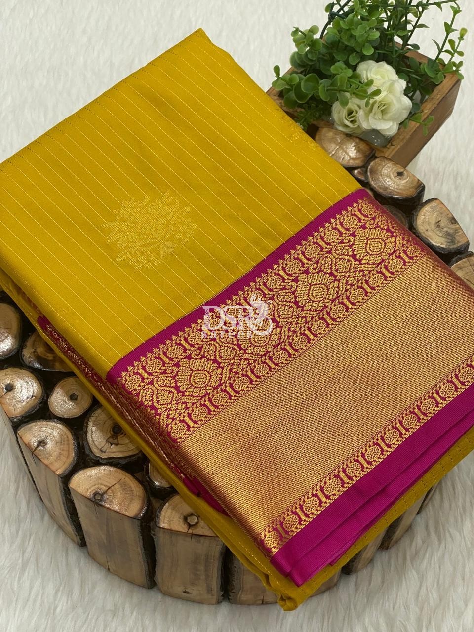 Premium Kanchi Korvai Border Saree