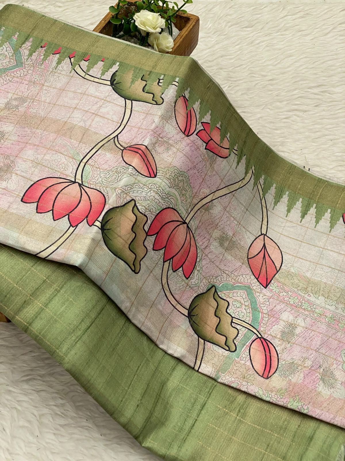 Tussar Linen Cotton Sarees