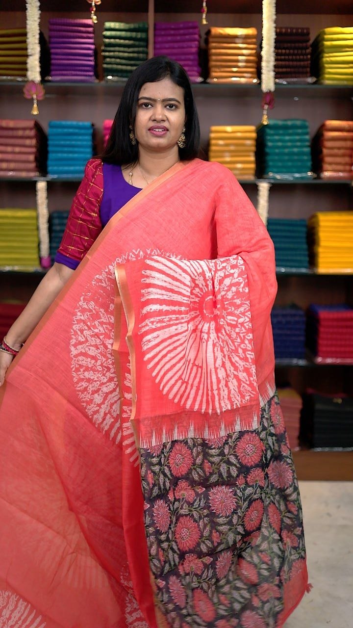 Linen Cotton Sarees