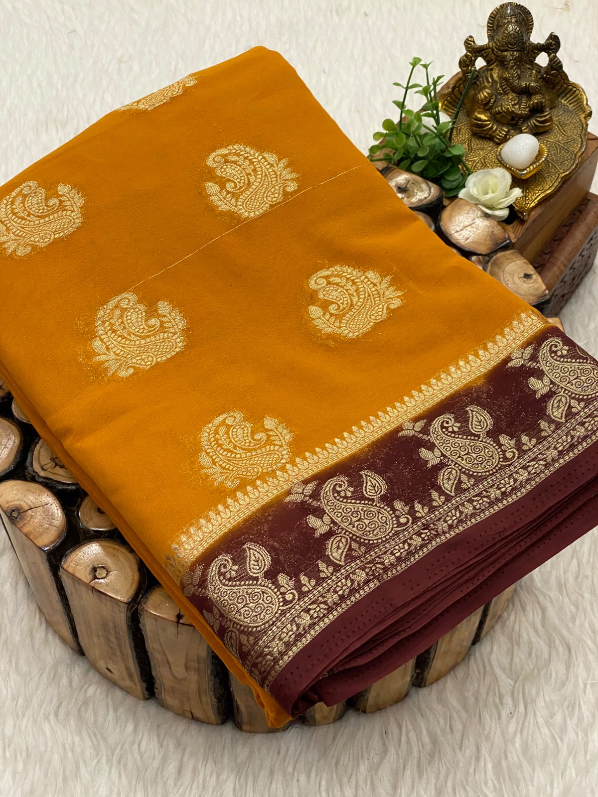 Premium Mysore Crepe Silk Saree