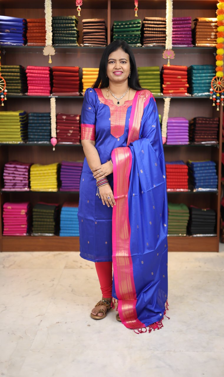 Kalyani Semi Silk Meenakari Salwar