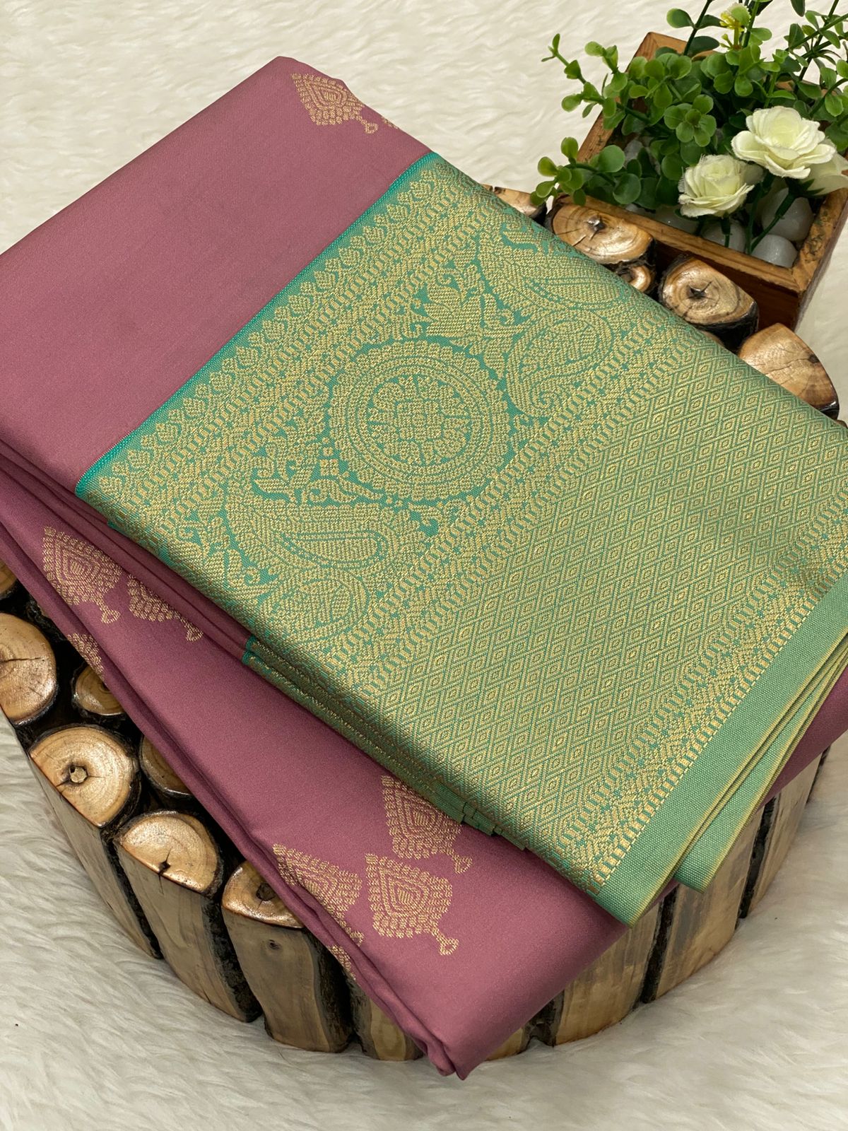 Premium Kanchi Korvai Border Saree