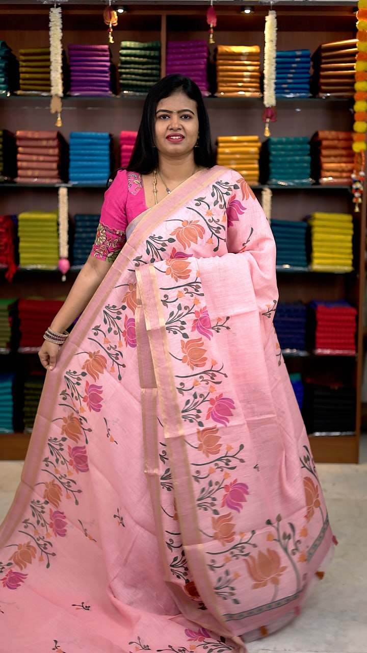 Linen Cotton Saree-Vol1