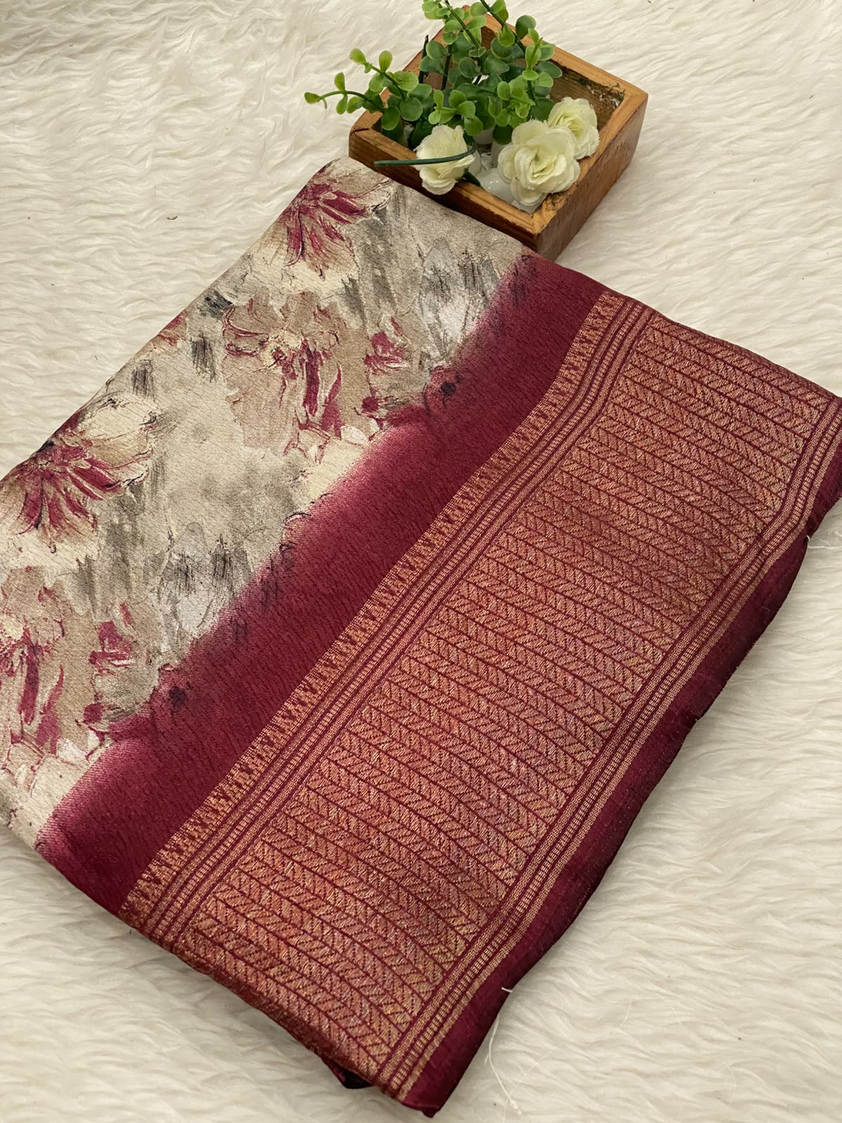 Crushed Dola Sarees