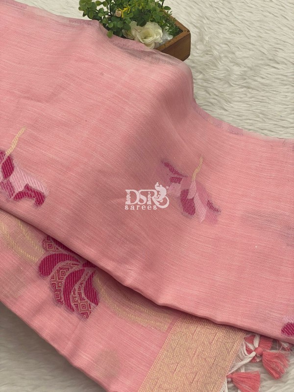 Premium Linen Cotton Sarees